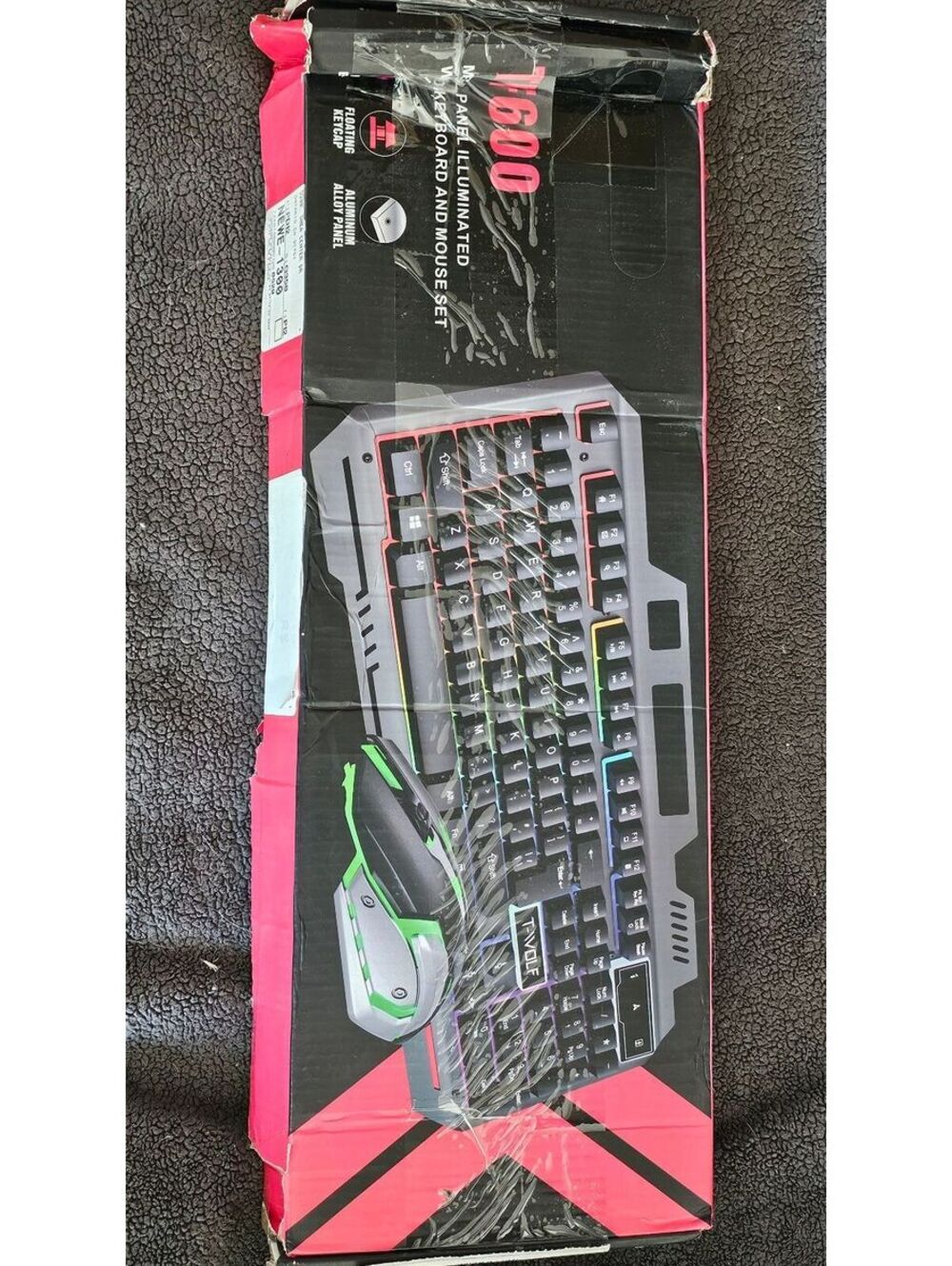 TF600 RGB Backlit Keyboard and Mouse Combo Set